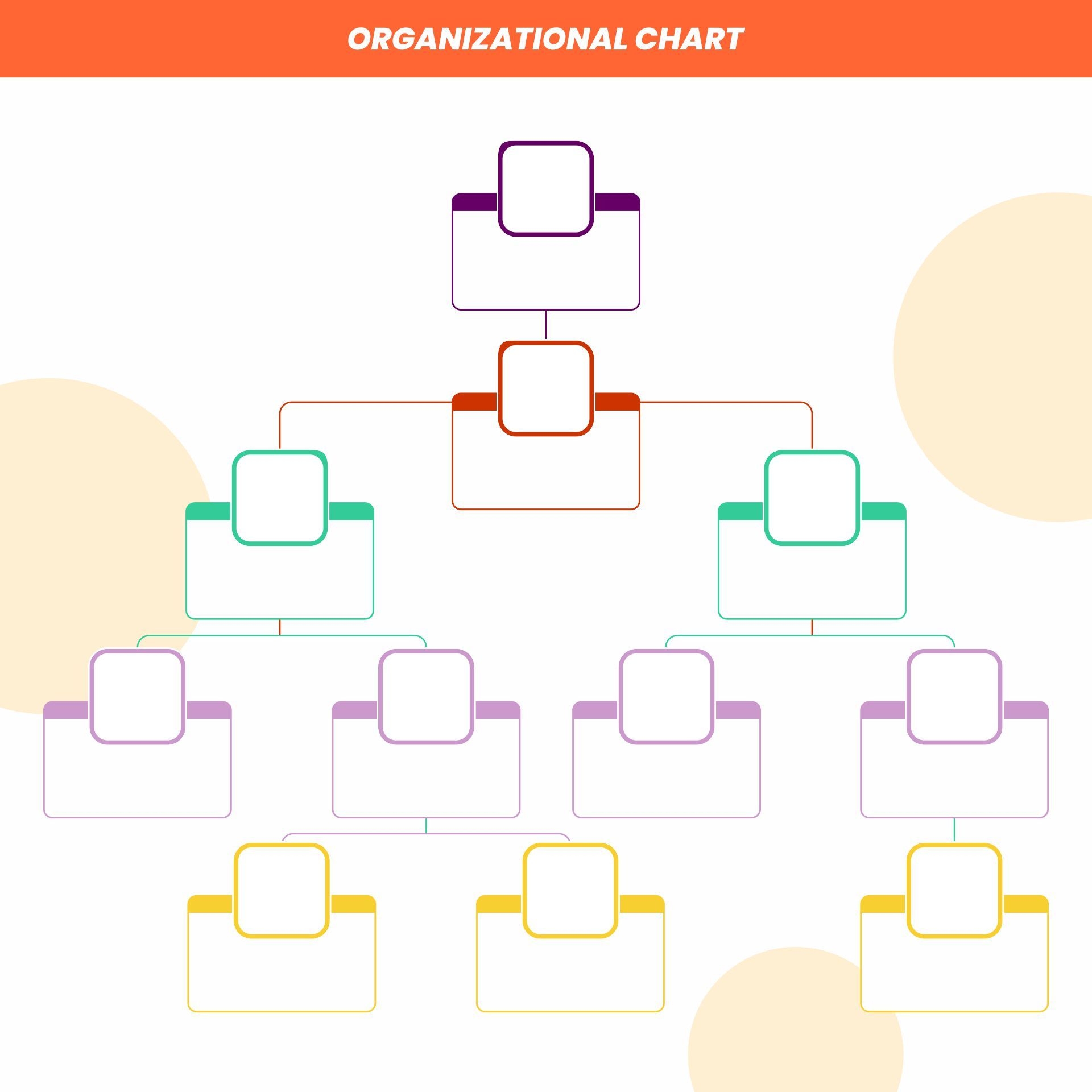 10 Best Free Printable Organizational Chart Template Organizational 