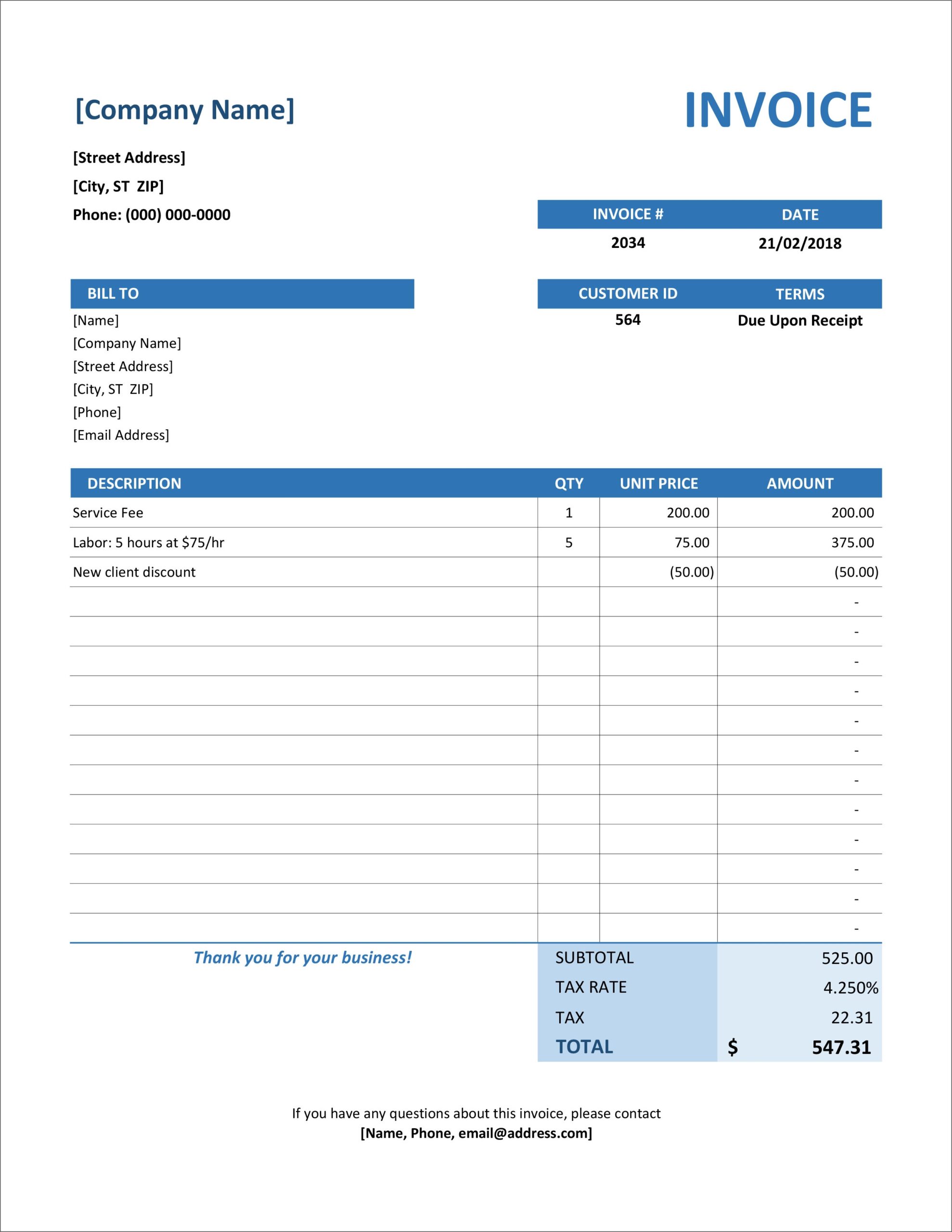 10 Free Invoice Template Uk Excel Excel Templates Exc Vrogue co