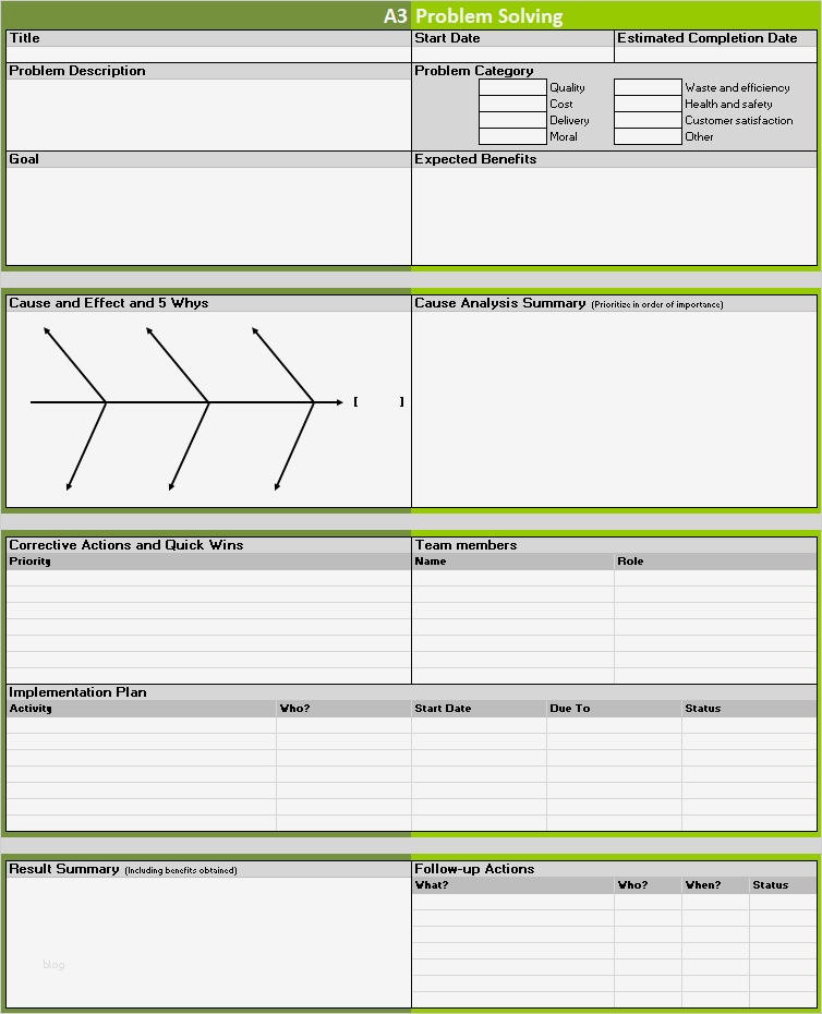10 Problem Solving Template Excel Excel Templates Riset