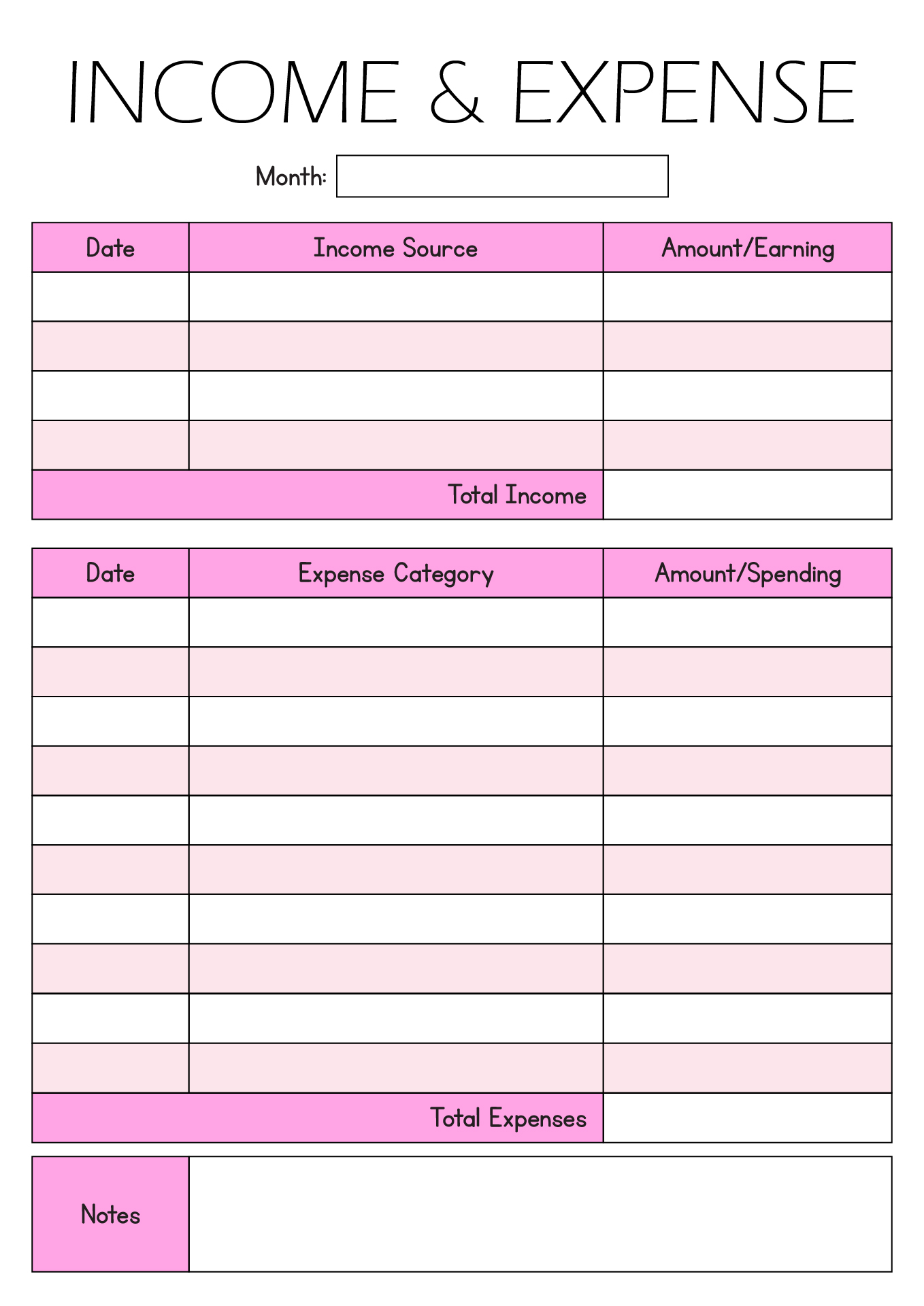 12 Home Expense Worksheet Free PDF At Worksheeto