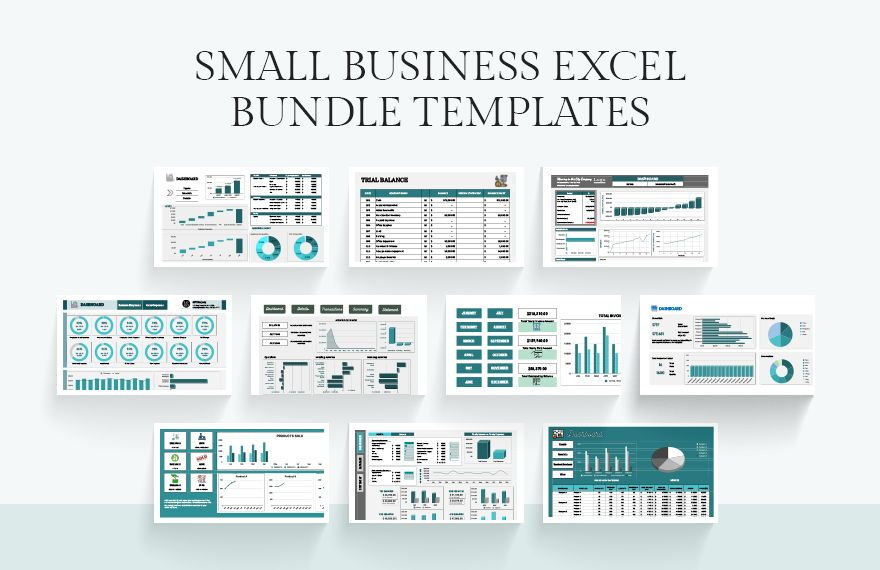 20 Small Business Excel Templates Bundle Google Sheets Excel