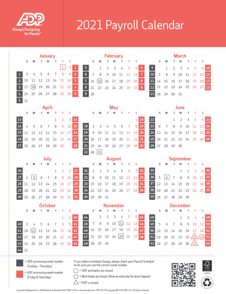 2024 Payroll Calendar Adp Printable Aubrey Malinda