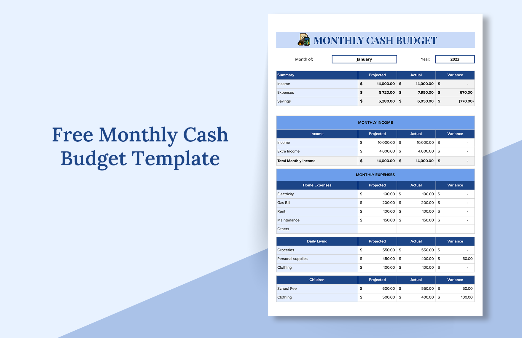 30 Excel Monthly Budget Templates Word Excel Pages Eroppa
