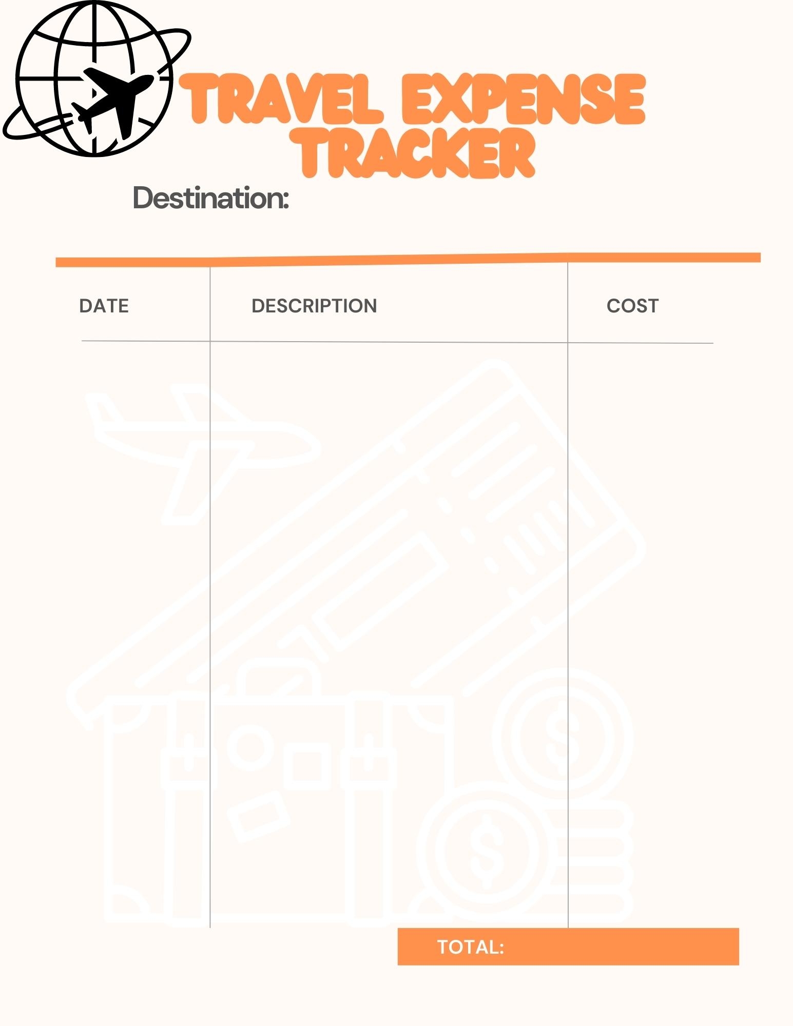 40 Free Printable Expense Trackers Printaboles