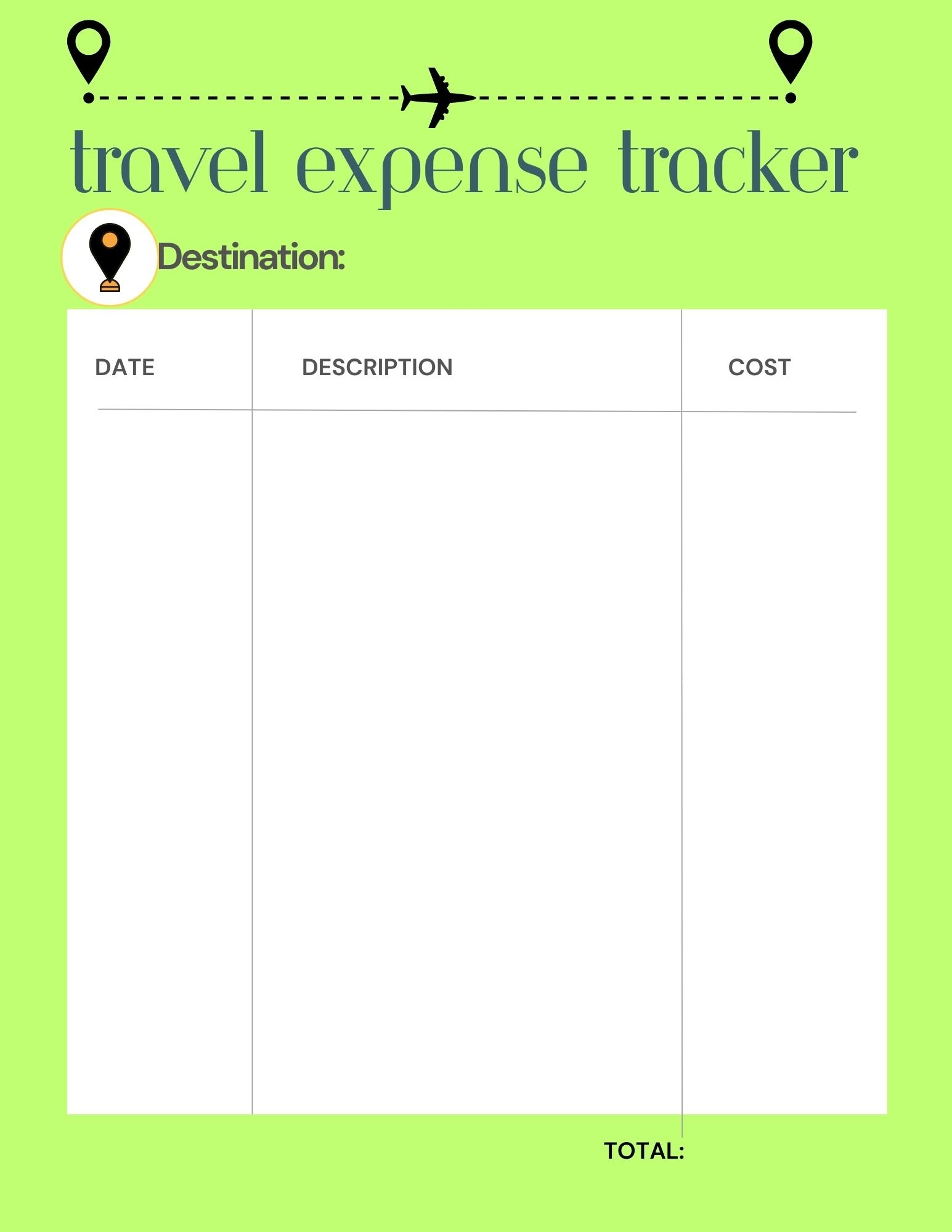 40 Free Printable Expense Trackers Printaboles