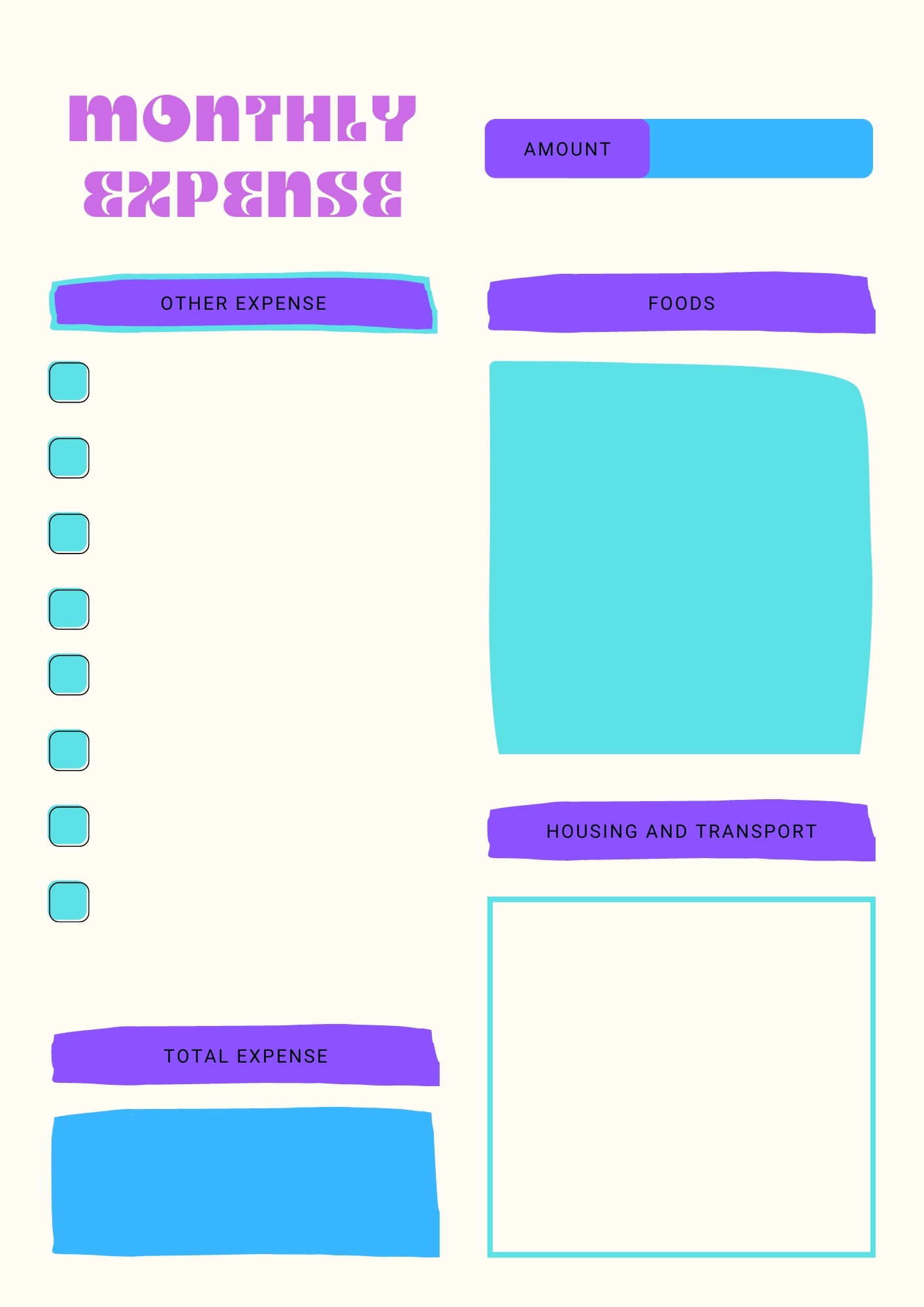 40 Free Printable Expense Trackers Printaboles