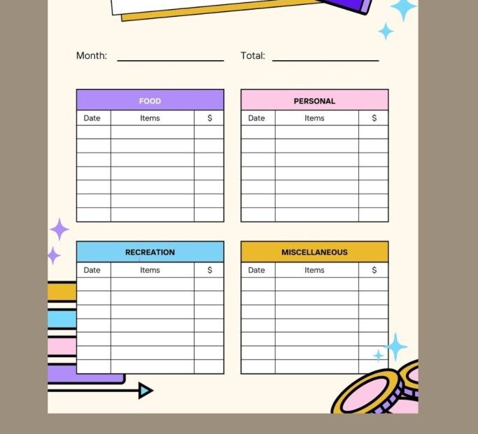 40 Free Printable Expense Trackers Printaboles