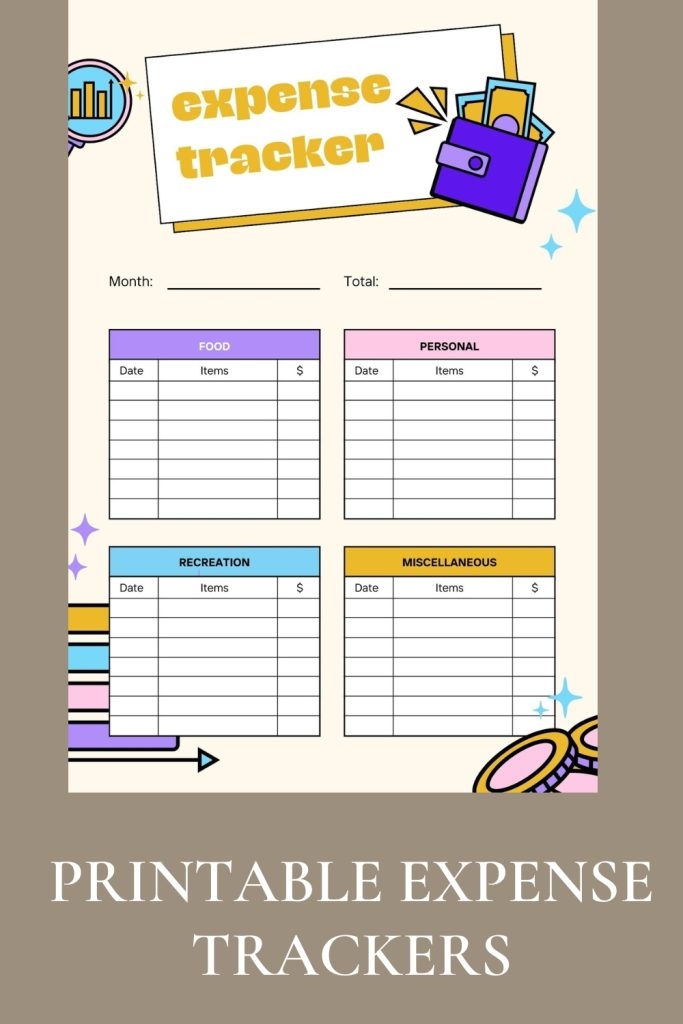 40 Free Printable Expense Trackers Printaboles
