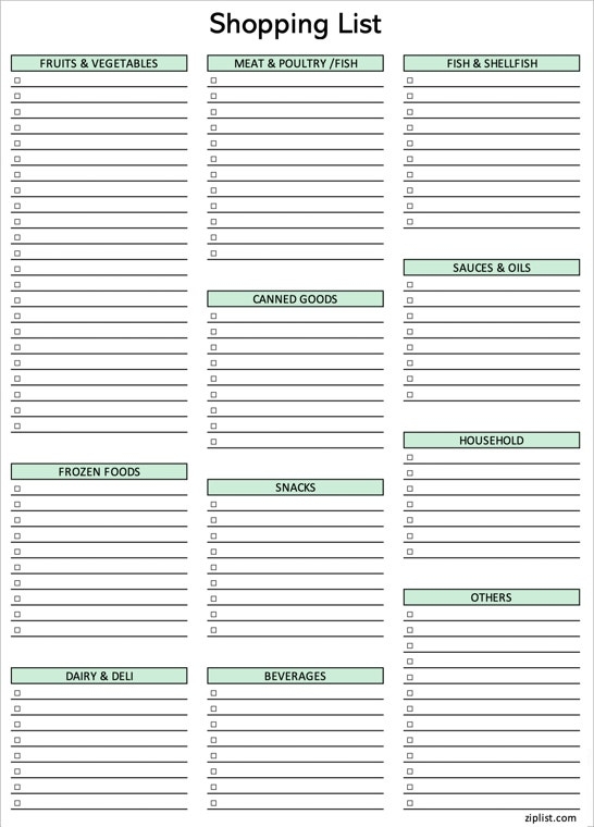 6 Editable Excel Grocery List Templates Grocery List Template Excel 6 Editable Excel Grocery List Templates Grocery List Template Excel