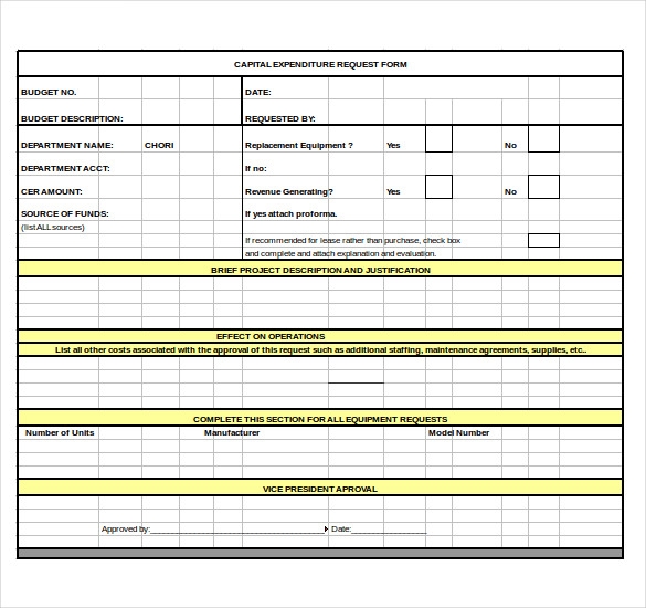 8 Capital Expenditure Budget Templates Docs PDF Excel