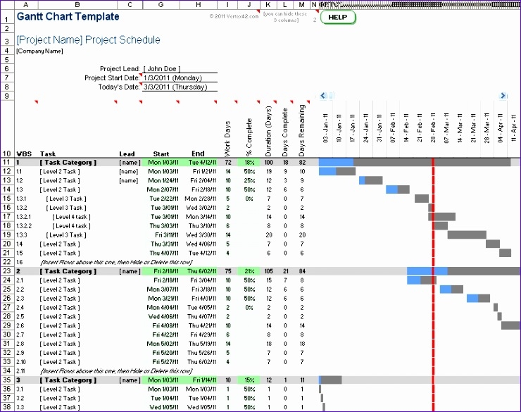 8 Excel Simple Gantt Chart Template Excel Templates