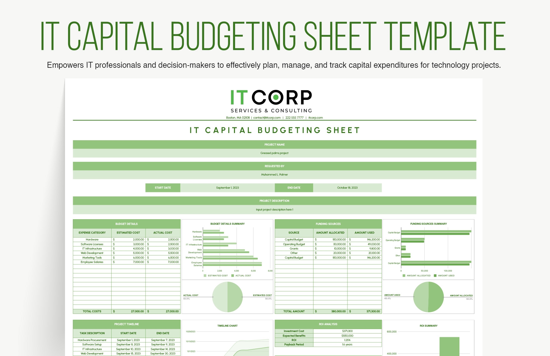 9 Capital Budgeting Excel Template Excel Templates 10 Call Report 9 Capital Budgeting Excel Template Excel Templates 10 Call Report