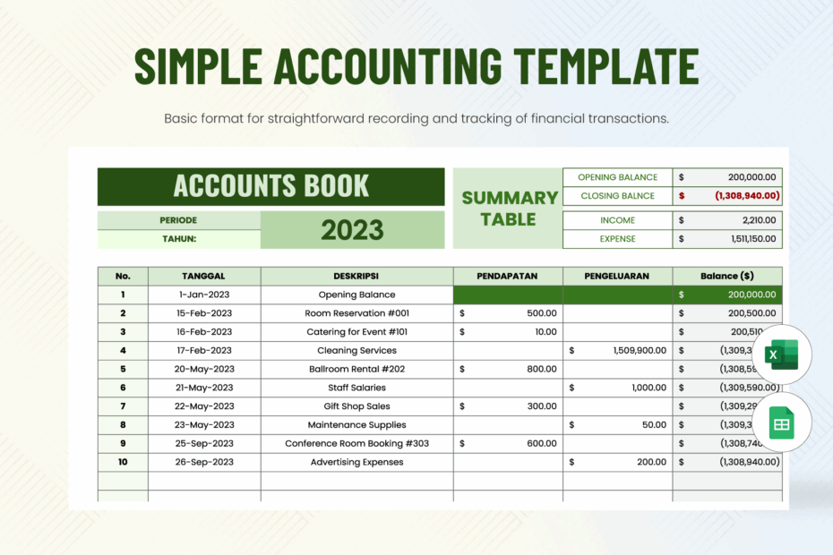 Accounting Plan Templates In Excel FREE Download Template