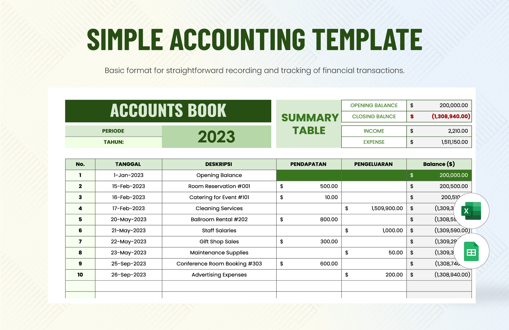 Accounting Plan Templates In Excel FREE Download Template