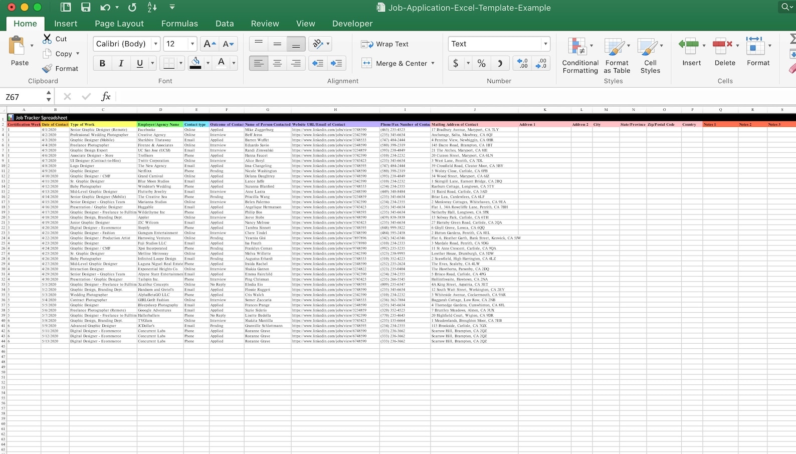 Ace Info About Job Tracker Excel Template Webunit