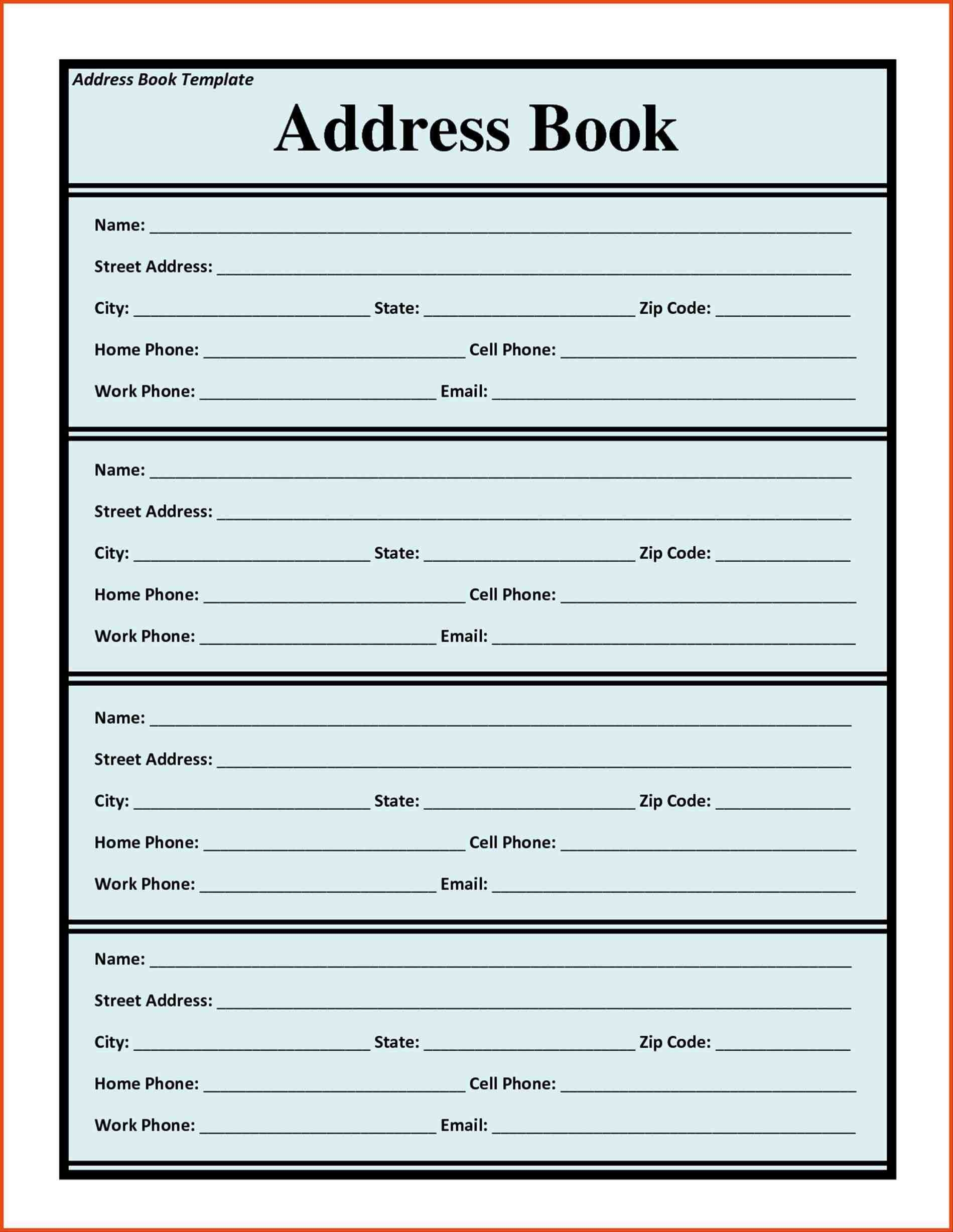 Address Spreadsheet Template Pertaining To Phone Directory Template 