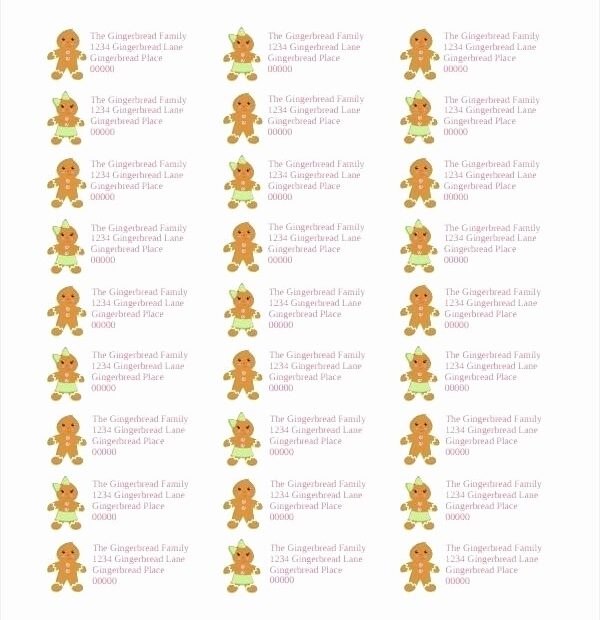 Avery 8160 Template Excel