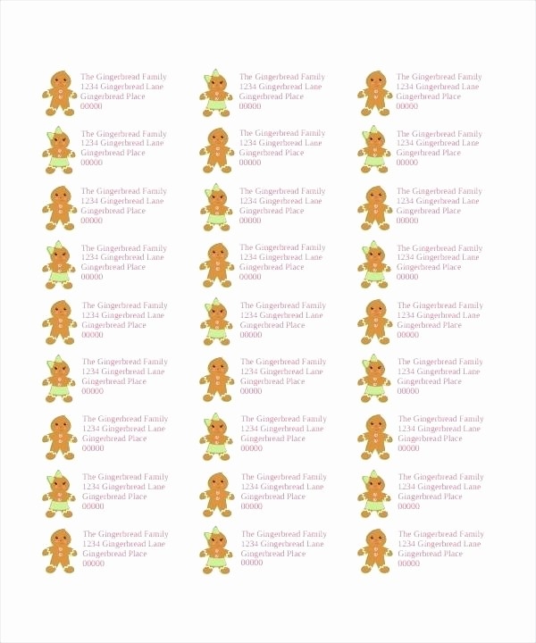 Avery 8160 Template Excel