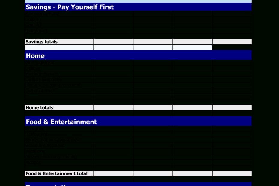Bi Weekly Expenses Spreadsheet Inside Gratis Printable Bi Weekly Budget