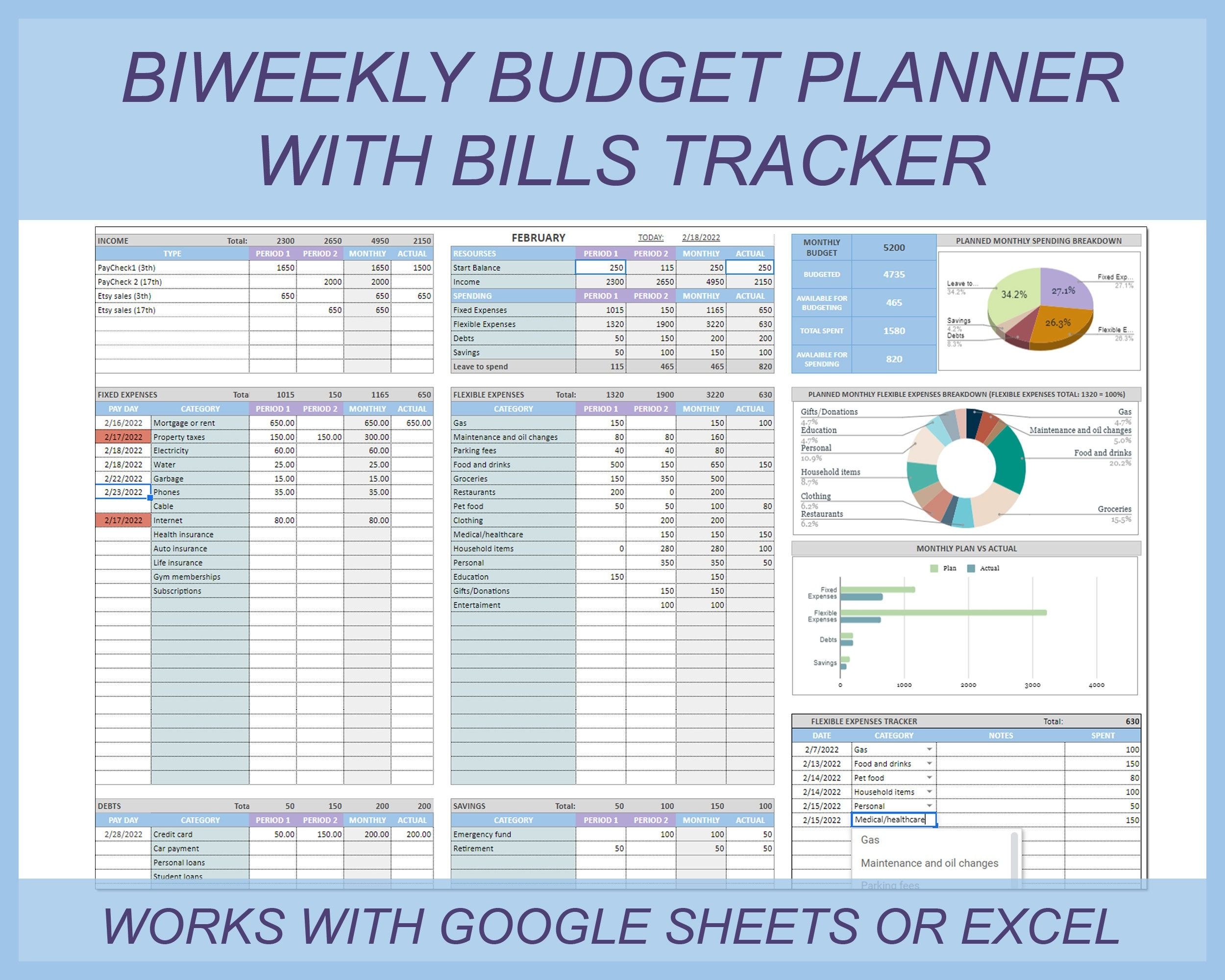 Biweekly Budget Excel Template Company Profile Template