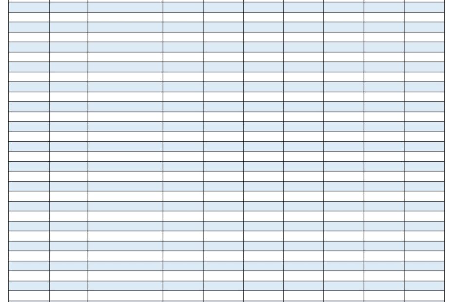 Blank Ledger Sheet 10 Free PDF Printables Printablee