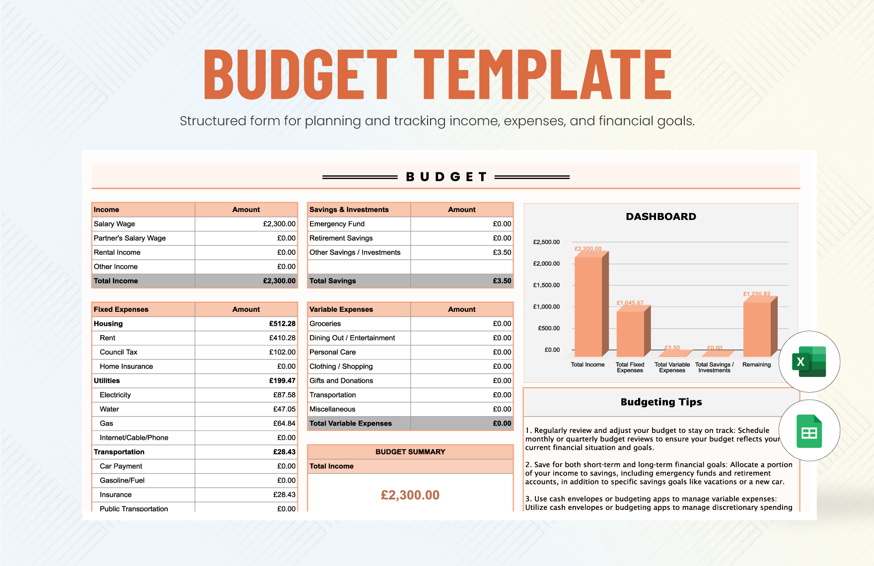 Budget Template In Excel FREE Download 40 OFF