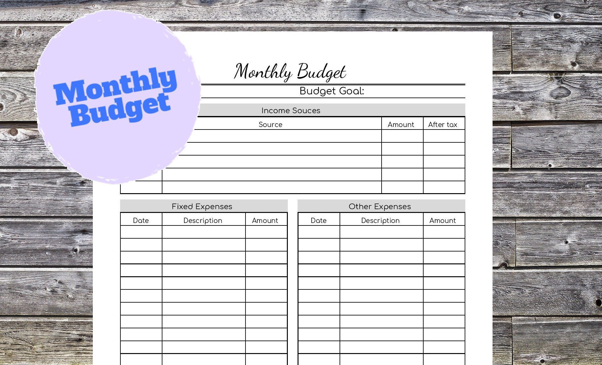 Business Budget Tracker Expense Sheet Printable Lityrunner