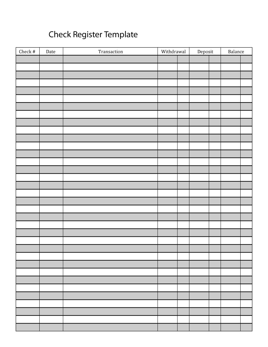 Checkbook Register Spreadsheet With Regard To 37 Checkbook Register 