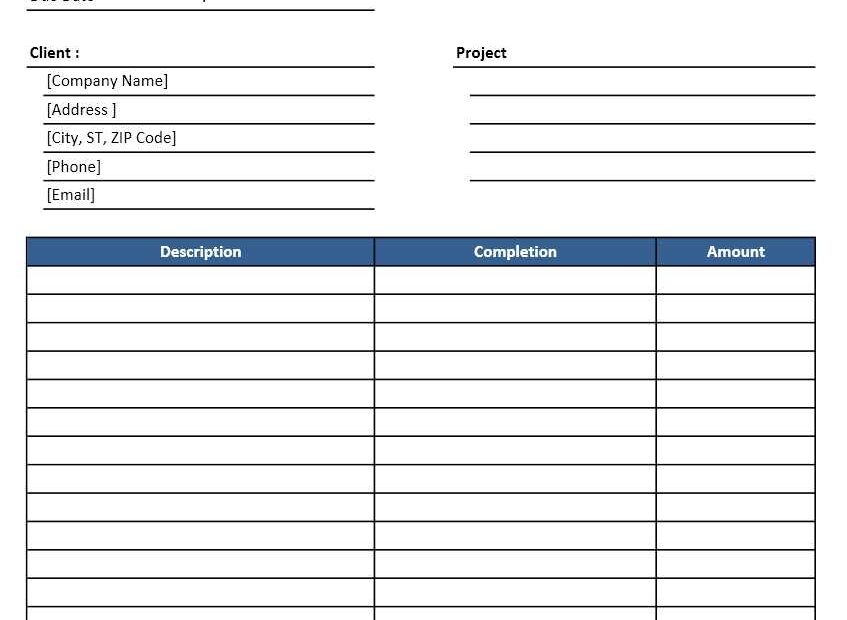 Contractor Invoice Excel Template EXCELTEMPLATES