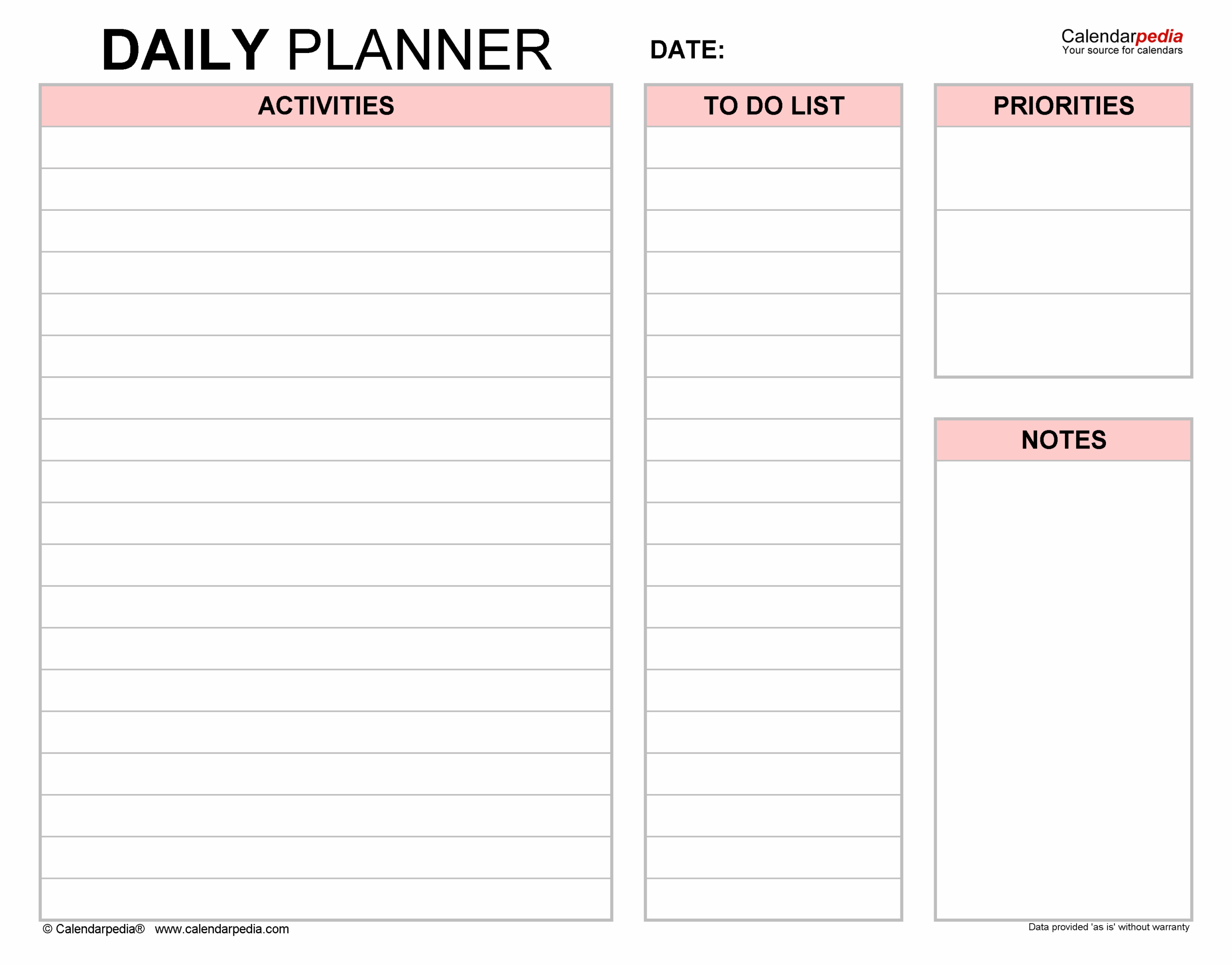 Daily Planner Excel Template 2024 Netti Robina