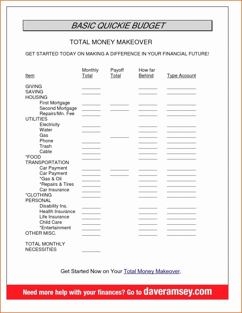 Dave Ramsey Budget Spreadsheet Template Google Spreadshee Dave Ramsey 