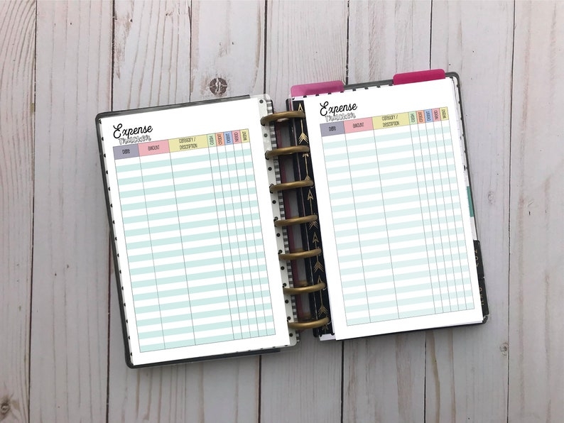 Direct Sales Expense Tracker Printable Happy Planner Gastfantasy