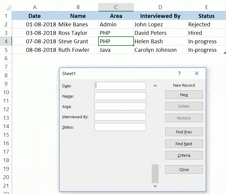 Download Excel Forms Templates For Simple Data Entry Monday Blog