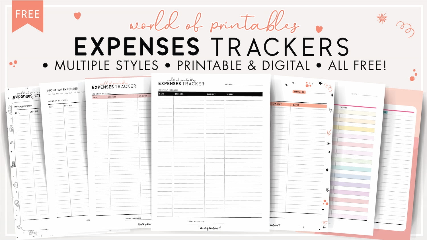 Download Free Printable Budget Tracker PDF World Of 43 OFF