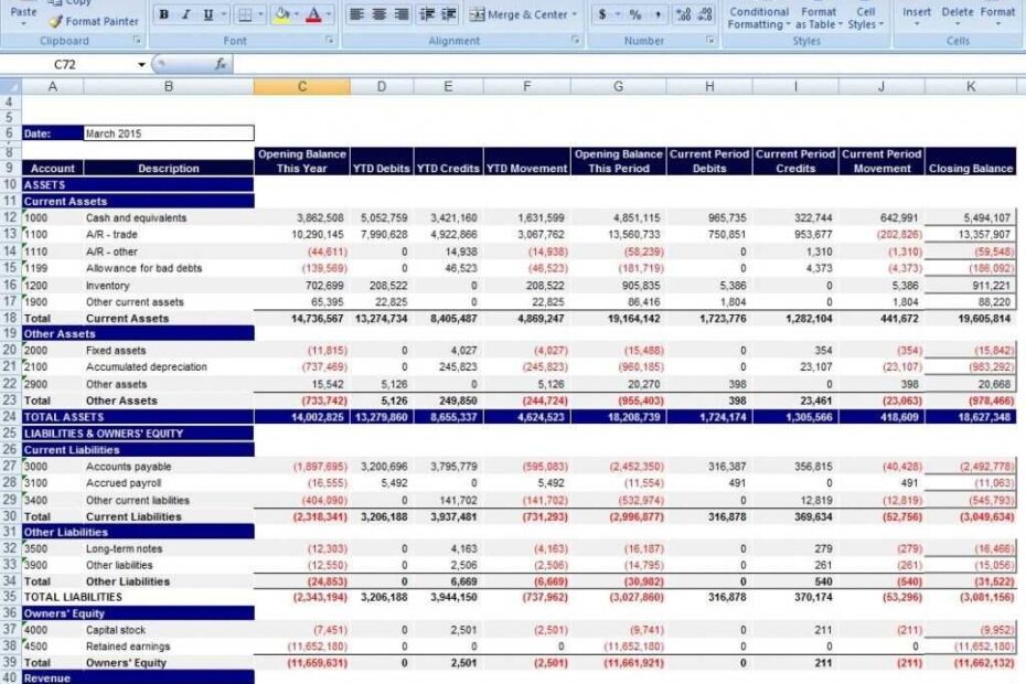 Download Personal Financial Statement Template Excel From Inside Excel