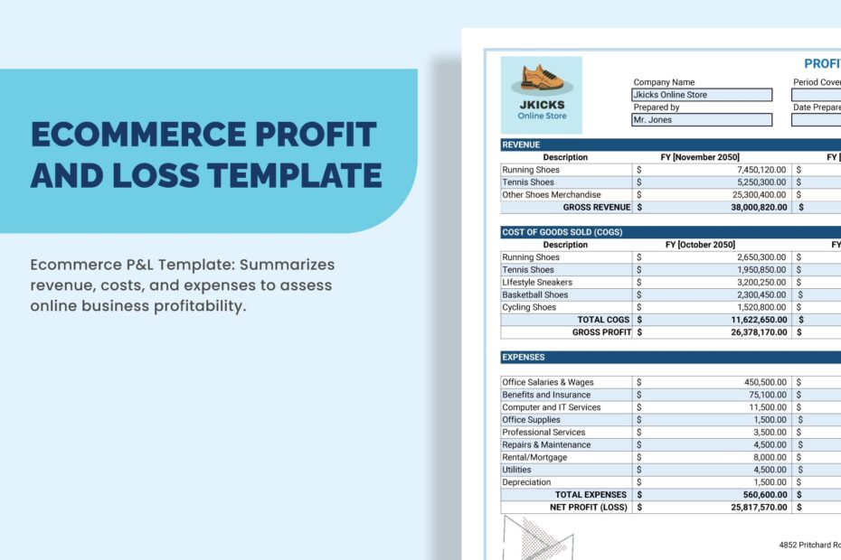 Ecommerce In Excel FREE Template Download Template