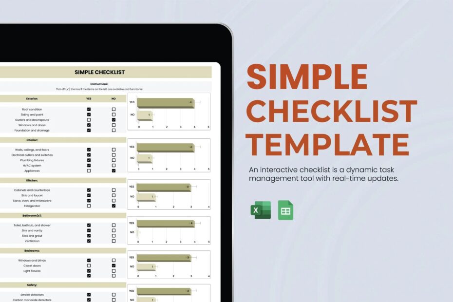Editable Checklist Sheet Templates In Excel To Download