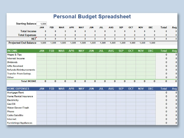 Excel Budget Planner Template Volftech