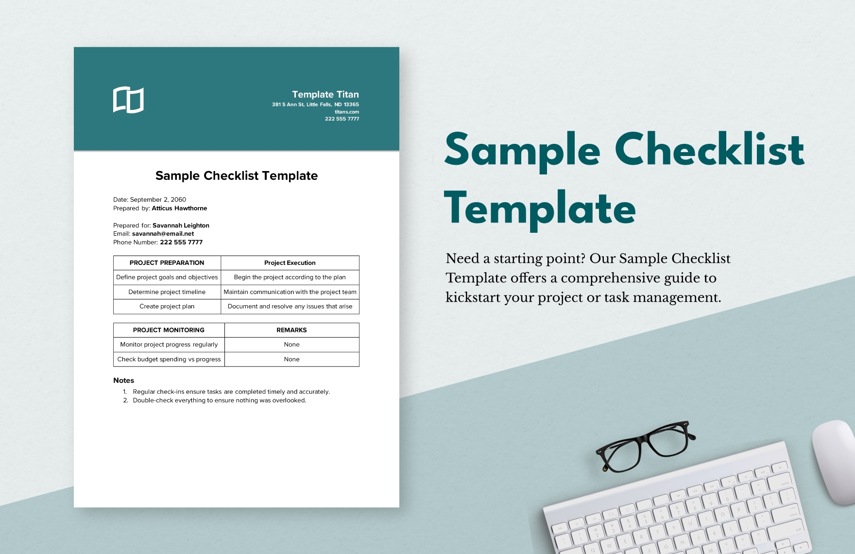Excel Checklist Template 13 Excel Documents Download