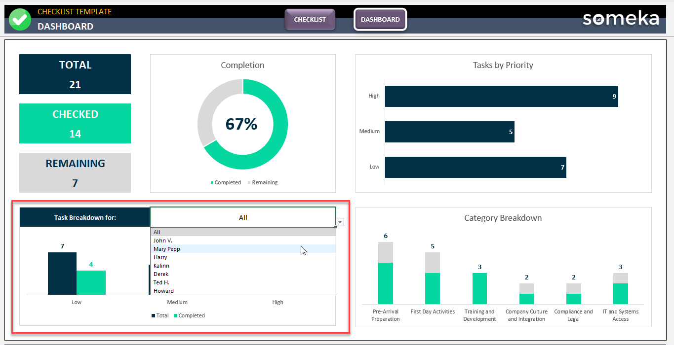 Excel Checklist Template Free Download 