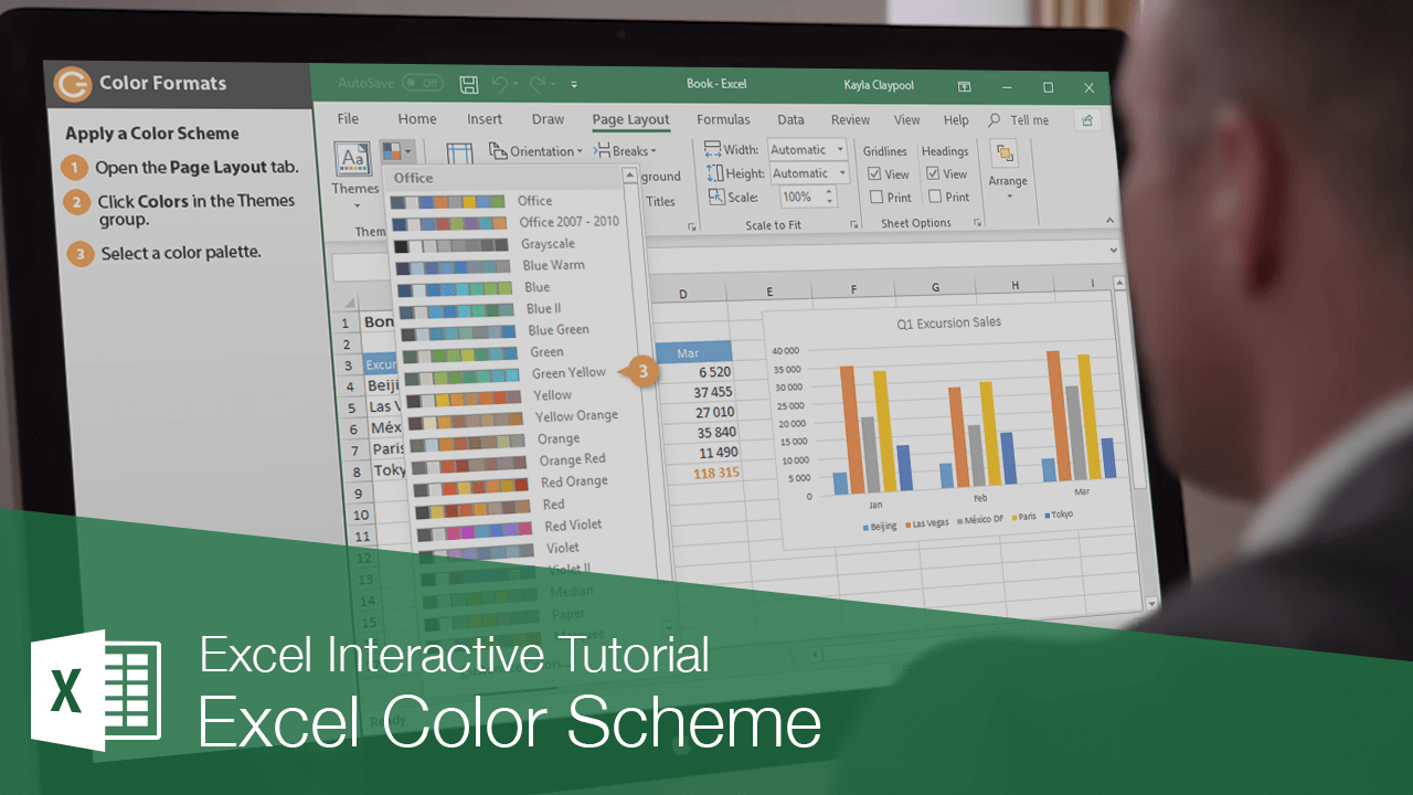 Excel Color Scheme CustomGuide Excel Color Scheme CustomGuide