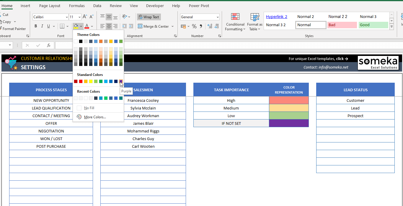 Excel CRM Template Manage Your CRM System In Excel 