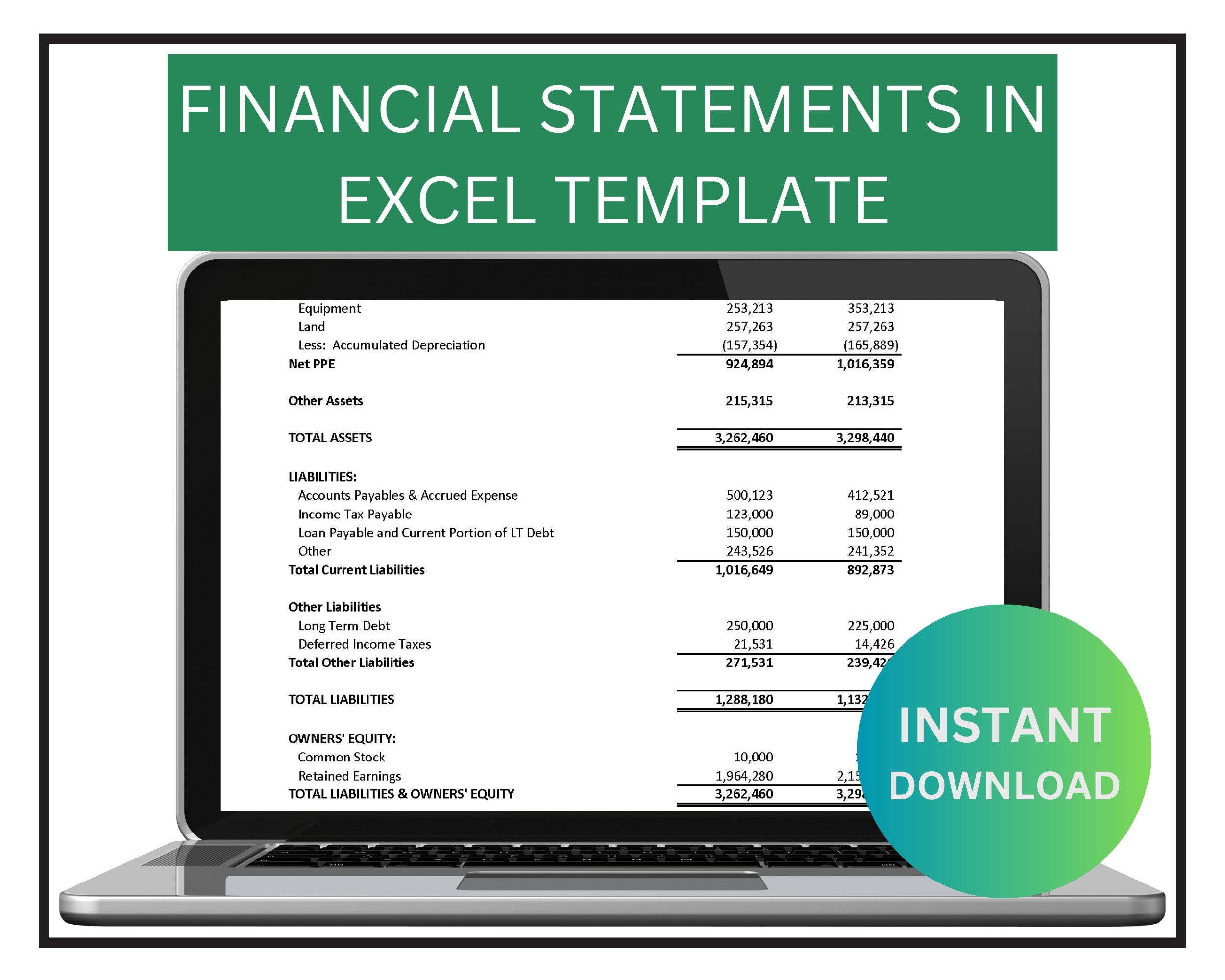 Excel Financial Statement Template With Profit Loss Statement 