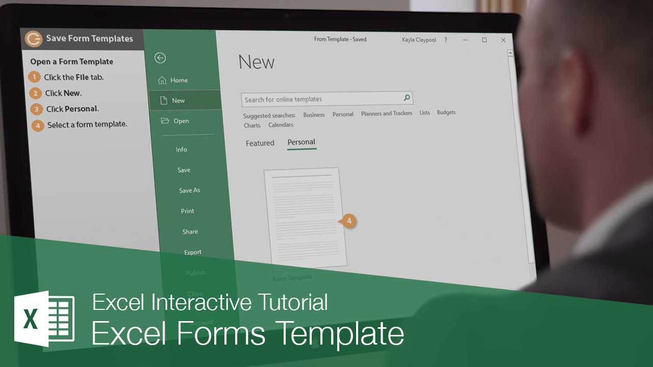 Excel Forms Template CustomGuide