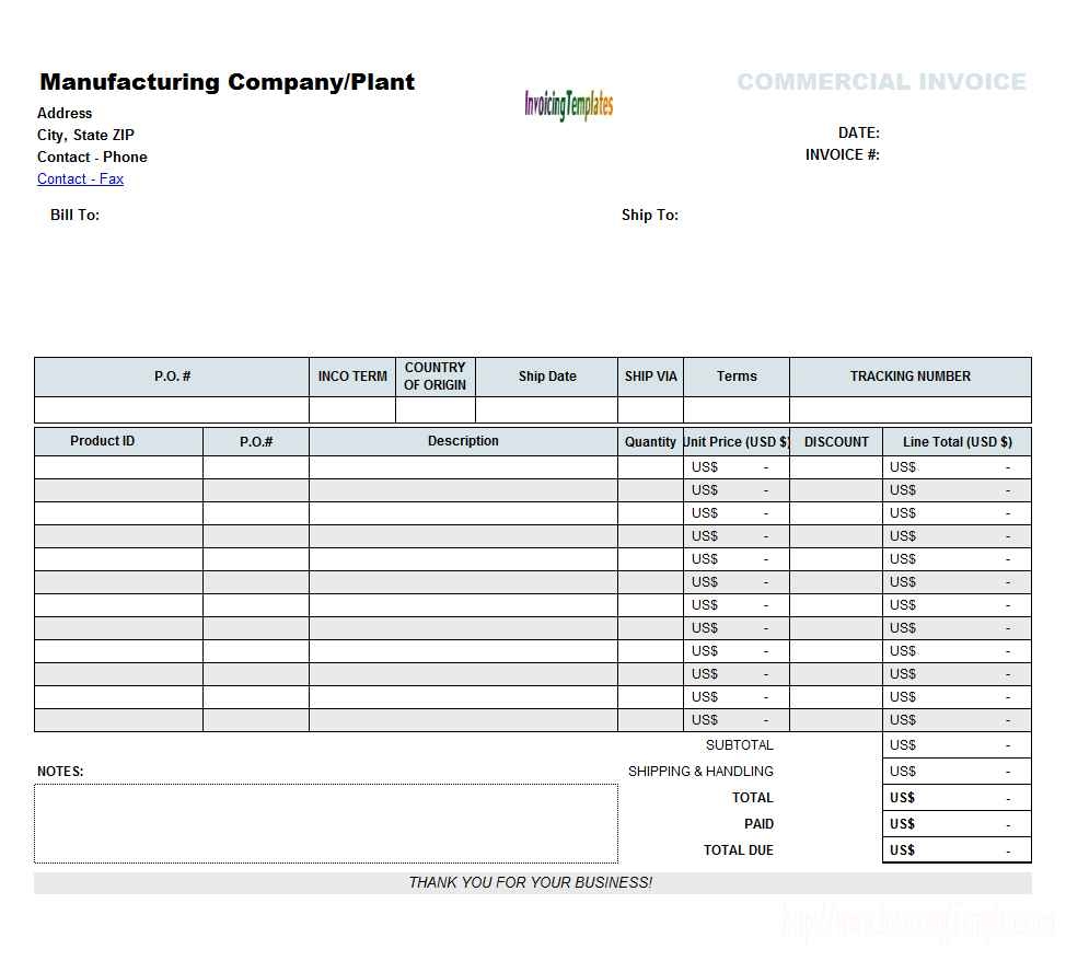 Excel Invoice Templates Free Download Db excel