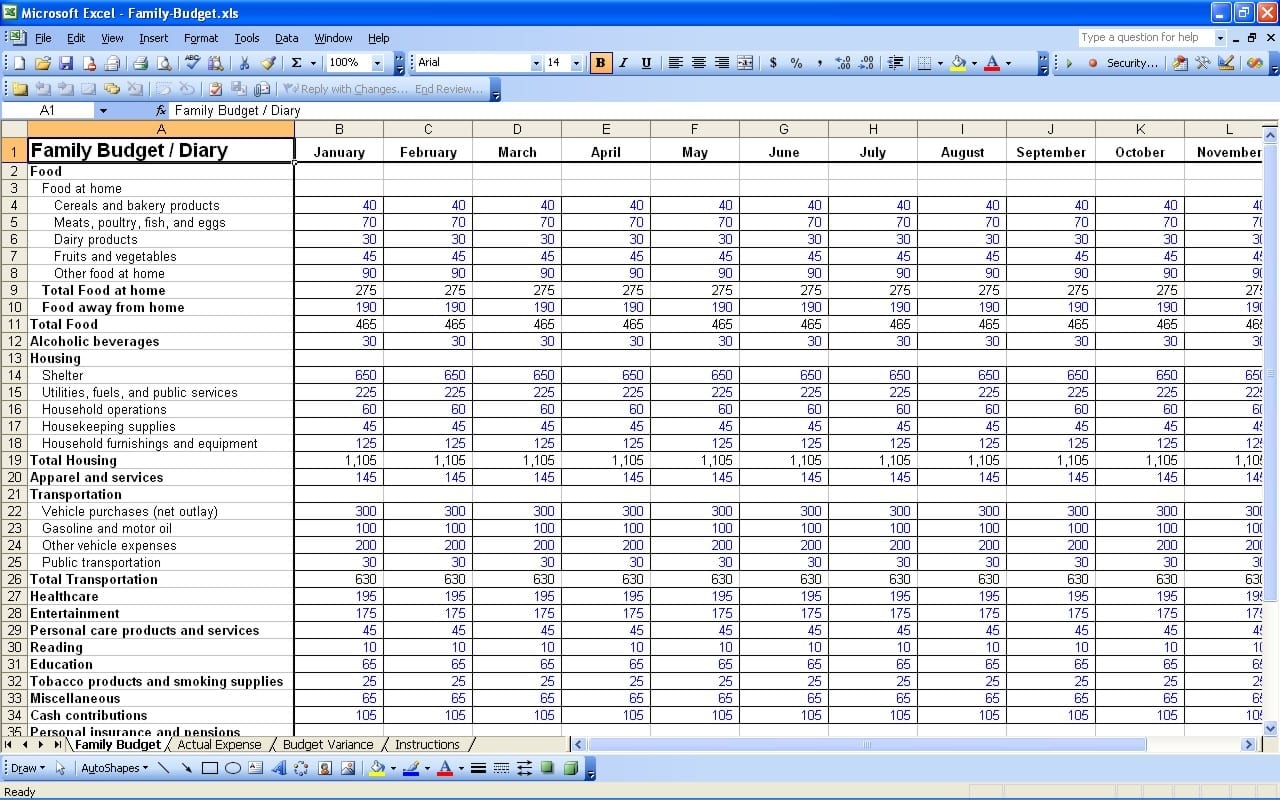 Excel Template For Income Expense Report Thoughtshost