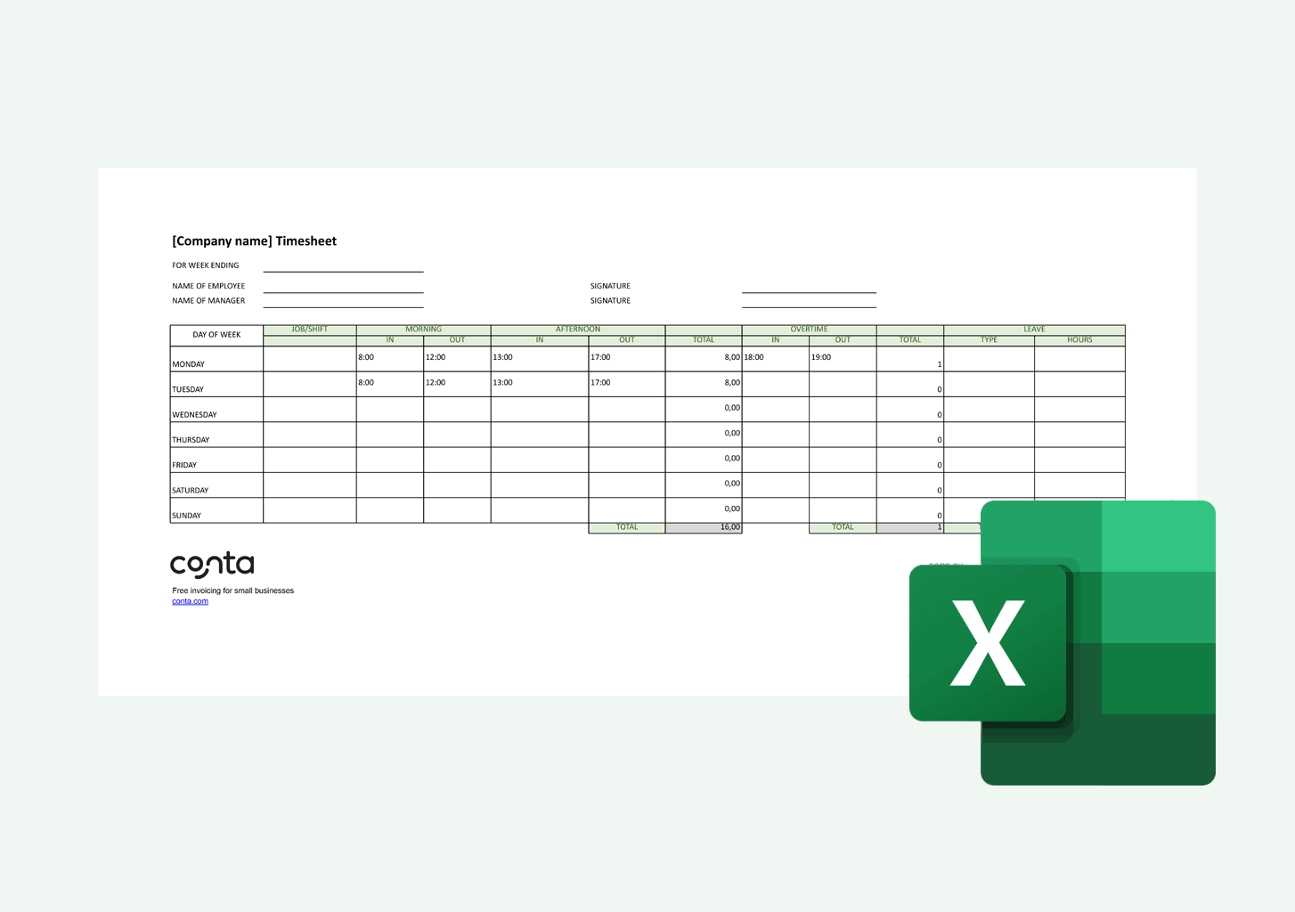 Excel Time Tracking Template