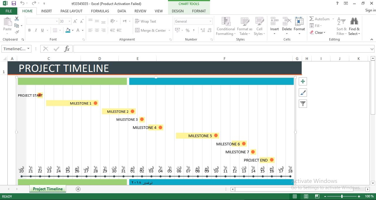 Excel Timeline Template