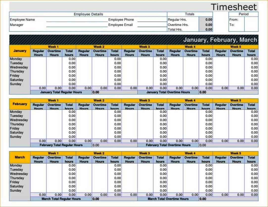 Excel Weekly Timesheet Template With Formulas SampleTemplatess 