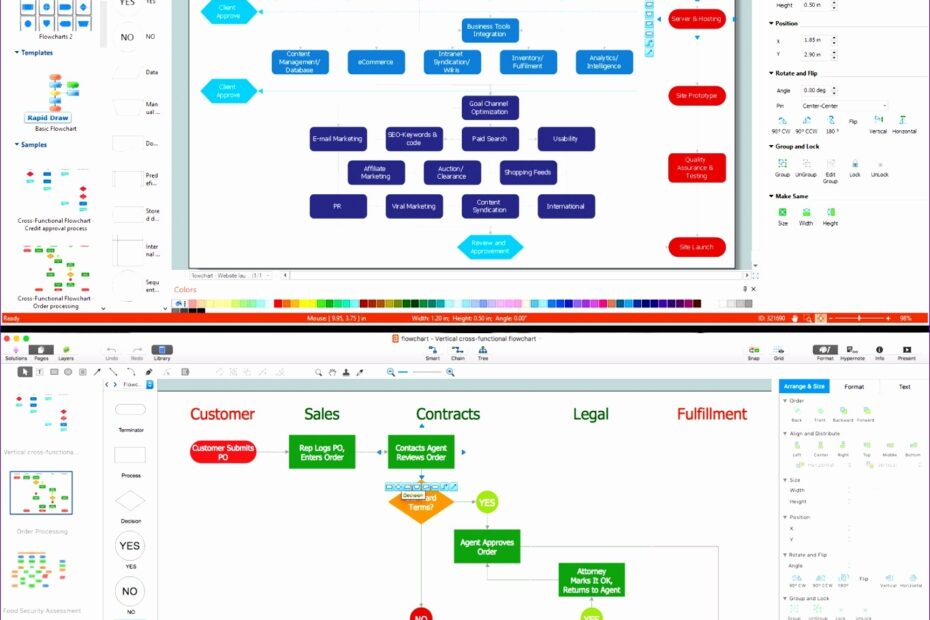 Excel Workflow Chart Template Riset